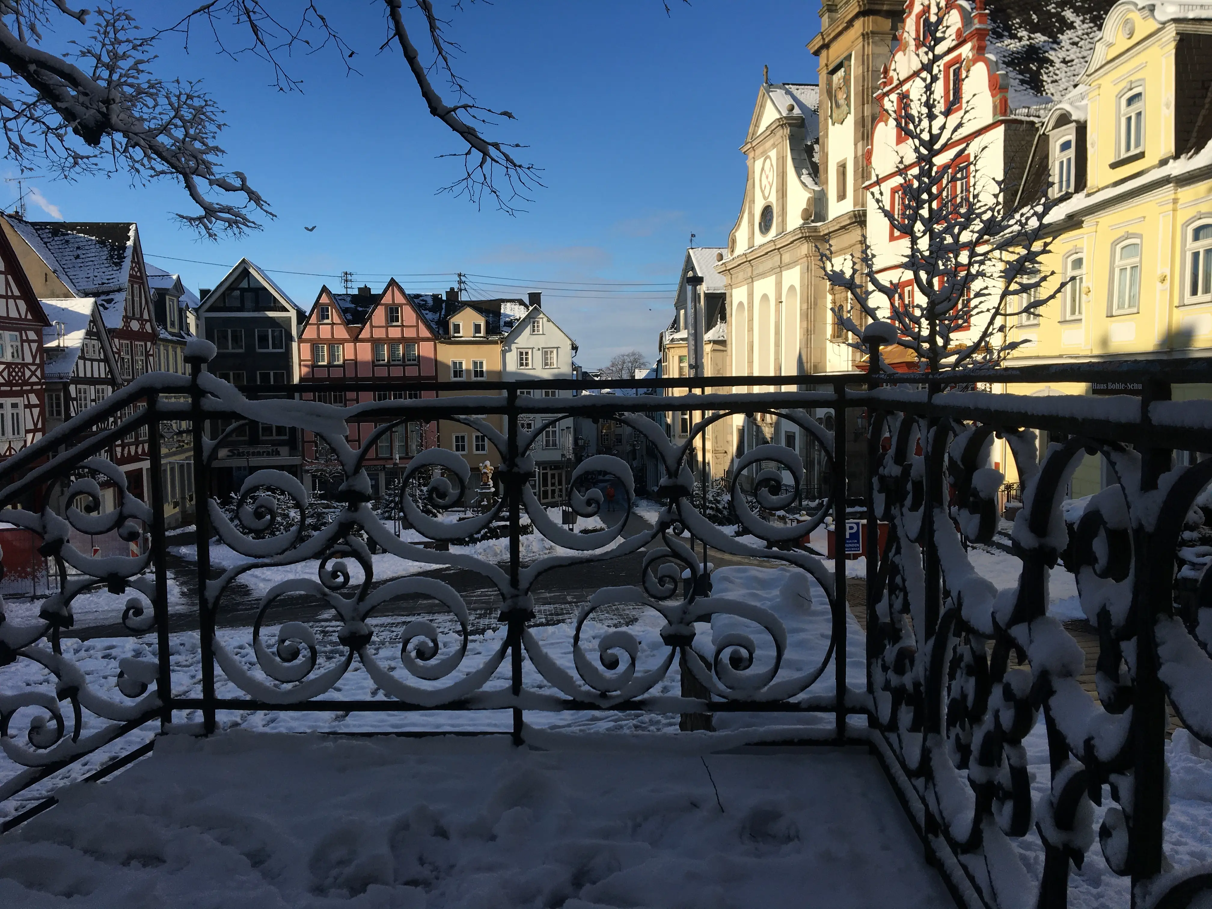 Hachenburg Alter Markt Winter